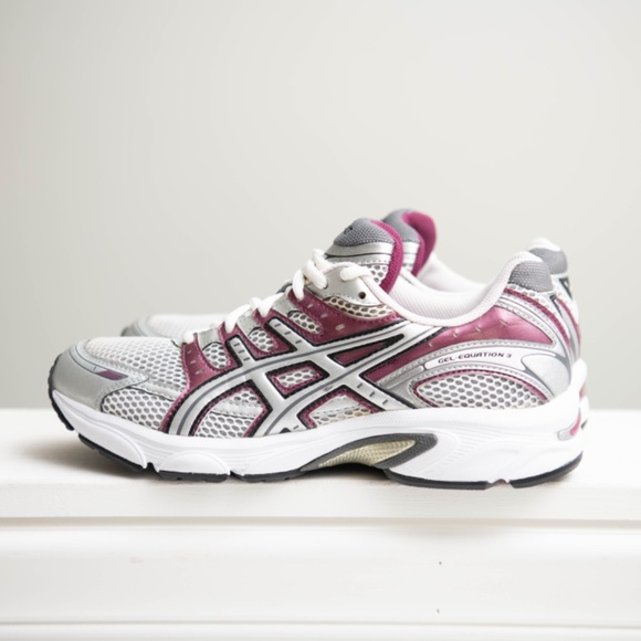 Asics Gel Equation 3 Womens 8.5 Athletic Running Shoes White Purple Asics Shoes - Picture 3 of 7